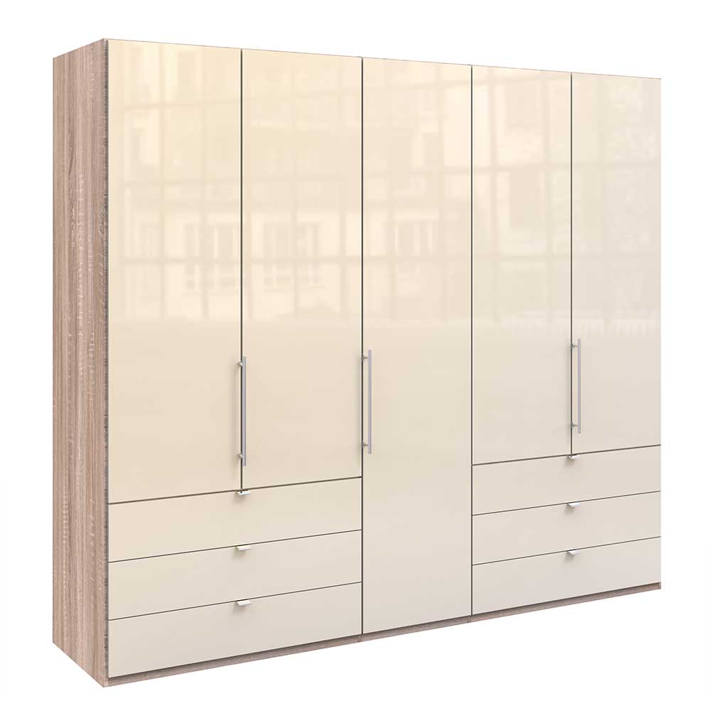 Moderner Kombi-Schlafzimmerschrank mit sechs Schubladen&drei Türen - Rativian