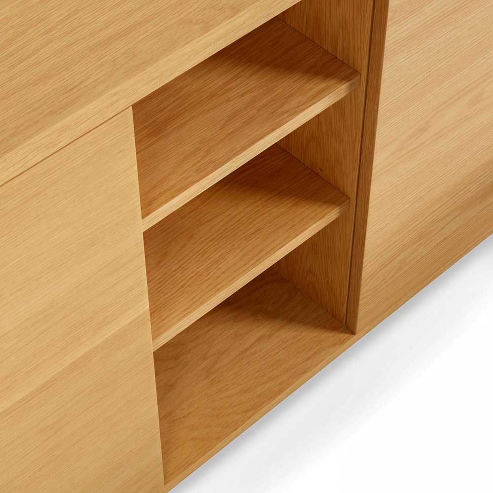 180x75x36 cm Sideboard mit drei Türen & Fächern - Elastian