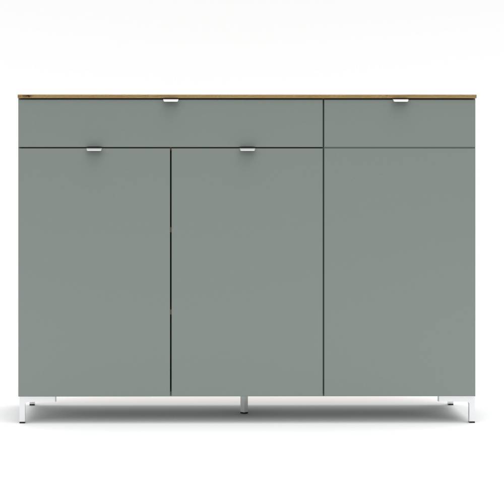 Hohes Sideboard in Graugrün - Anthros