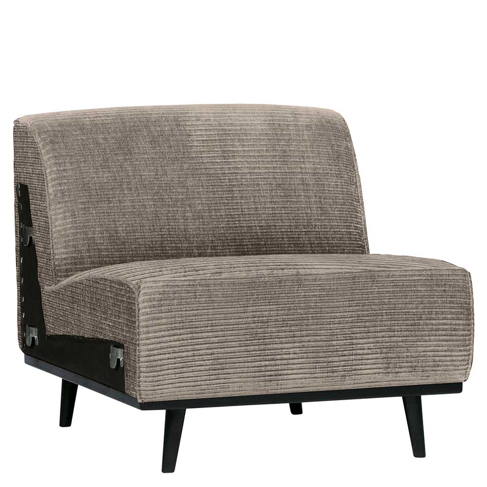 Breitcord Sofa Modul in Schlammfarben - Rovina