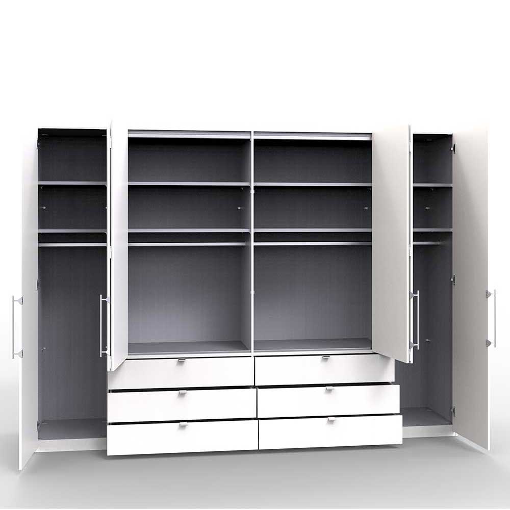 Kombi-Schlafzimmer-Kleiderschrank in Creme - Casilla