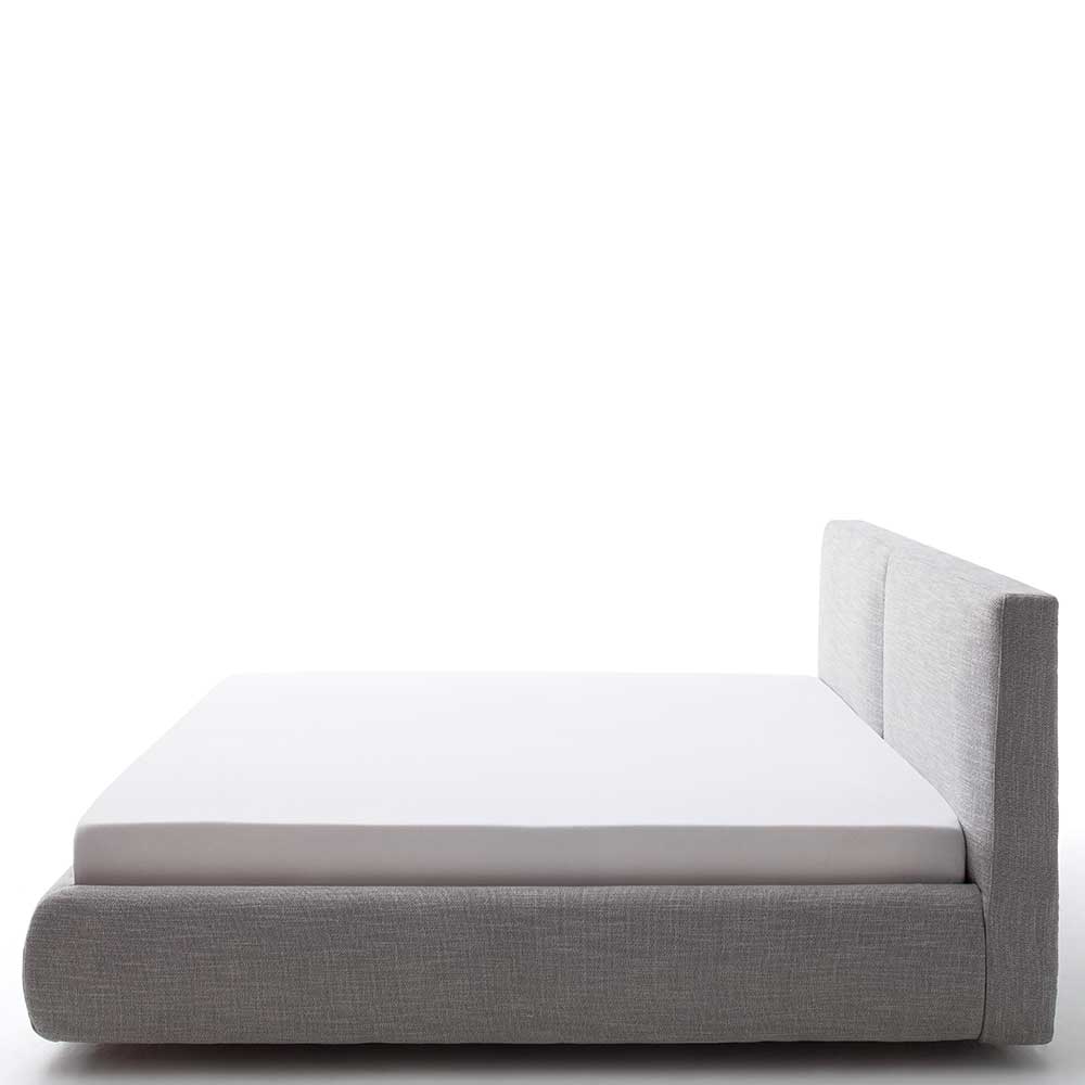 180x200 Stauraum Polsterbett in hellem Grau - Vilantinos