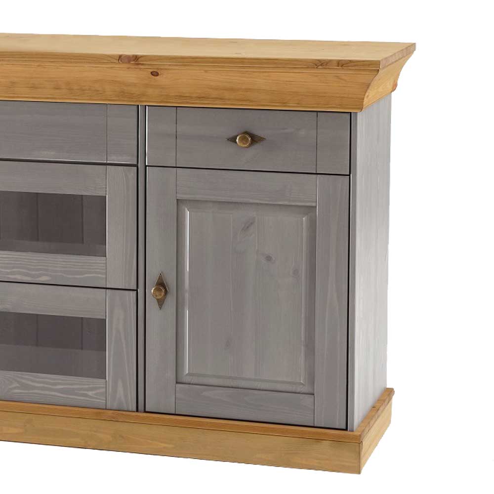 Sideboard Cempino in Grau Kiefer teilmassiv