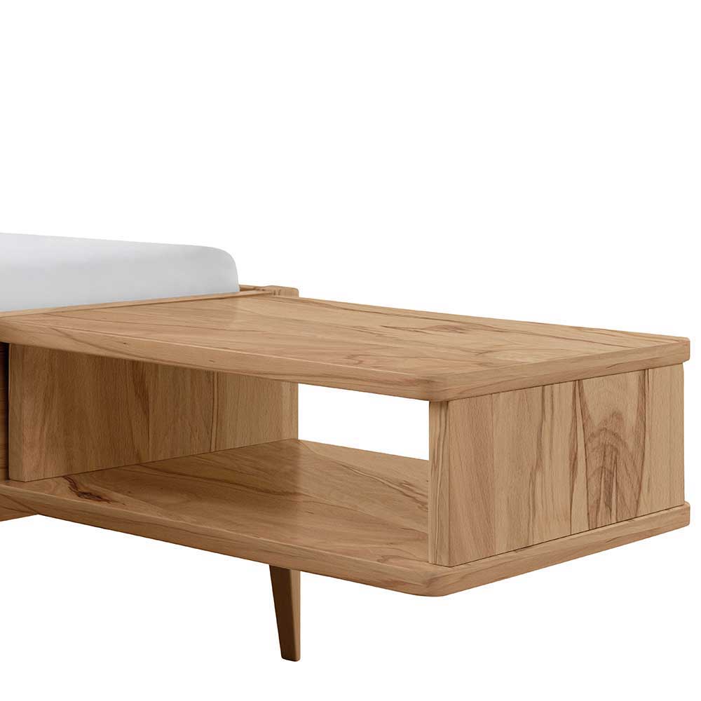 Wildbuche Bett mit 140 cm Breite modern - Sesedra