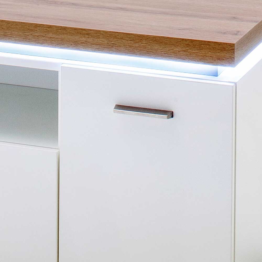 Moderner Unterschrank für TV mit LED - Nusenia