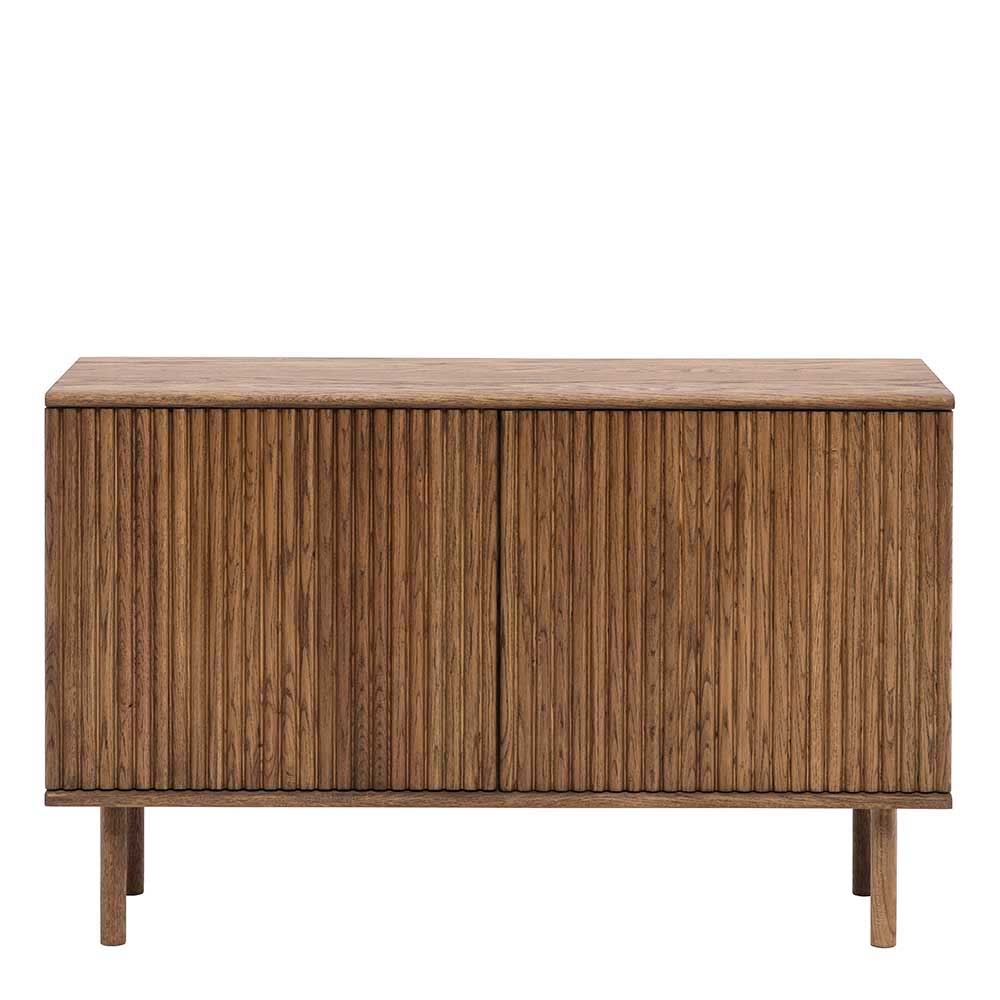 120x75x40 2-türige Kommode in Braun geölt - Maggiore