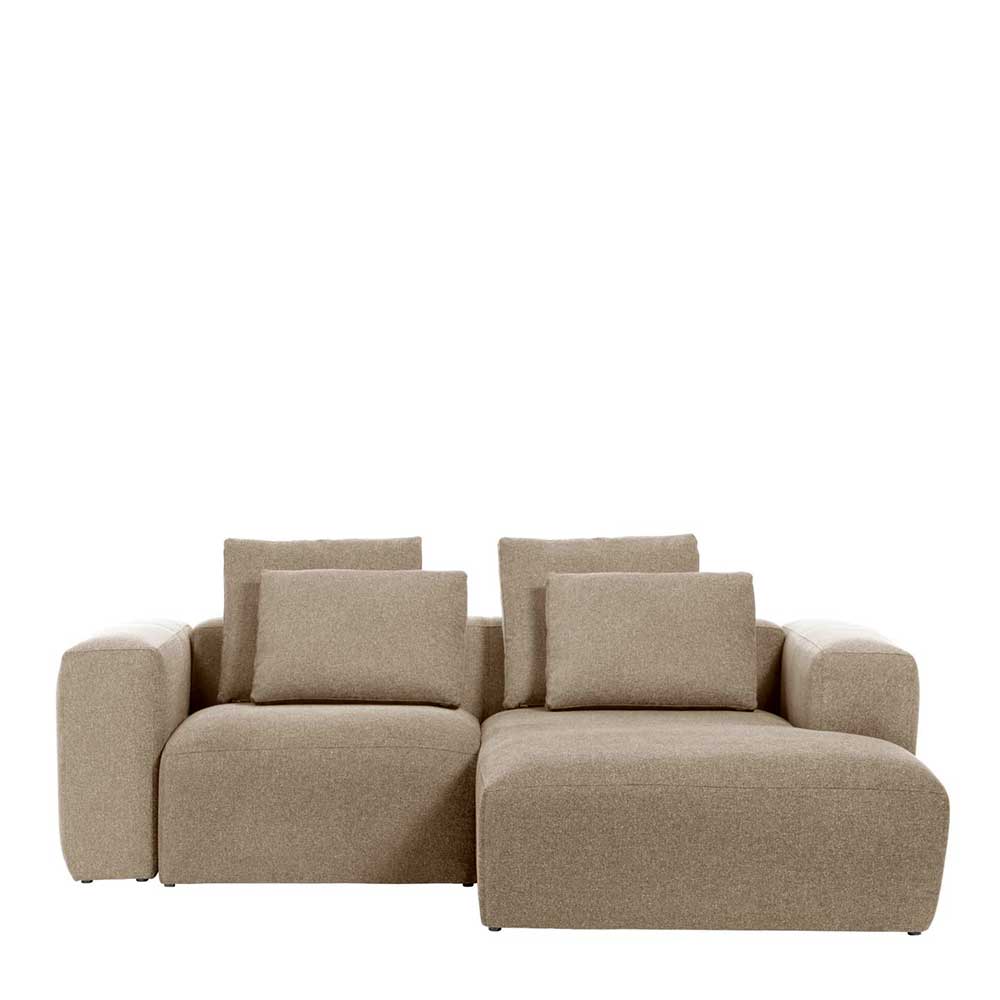 Eckcouch Sofalandschaft in Beige Chenille - Ruhnau