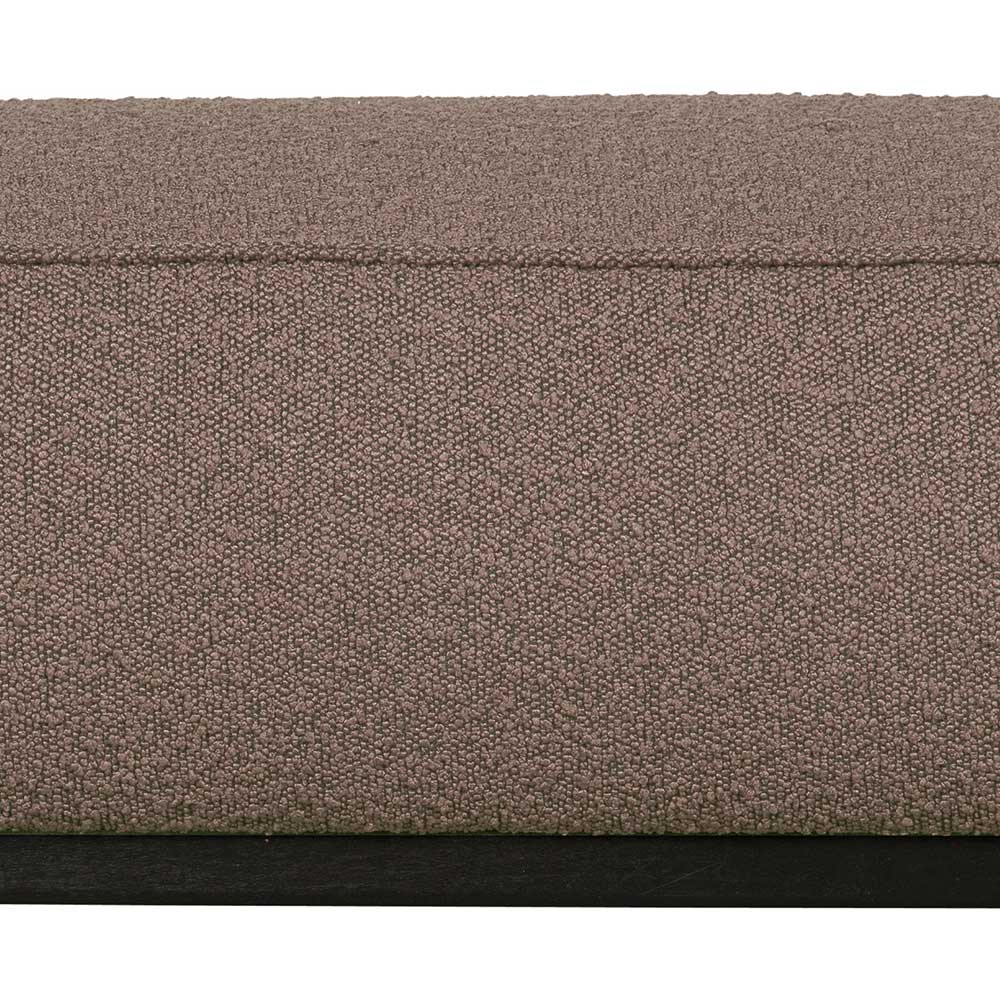 Hellbrauner Buklee Hocker im Detail, Vorderseite – Price