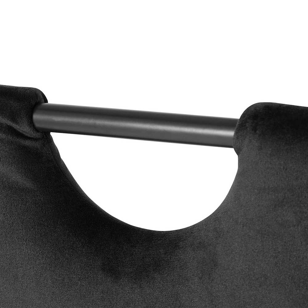 Samt Esstischstühle in Schwarz - Tadella (Set)