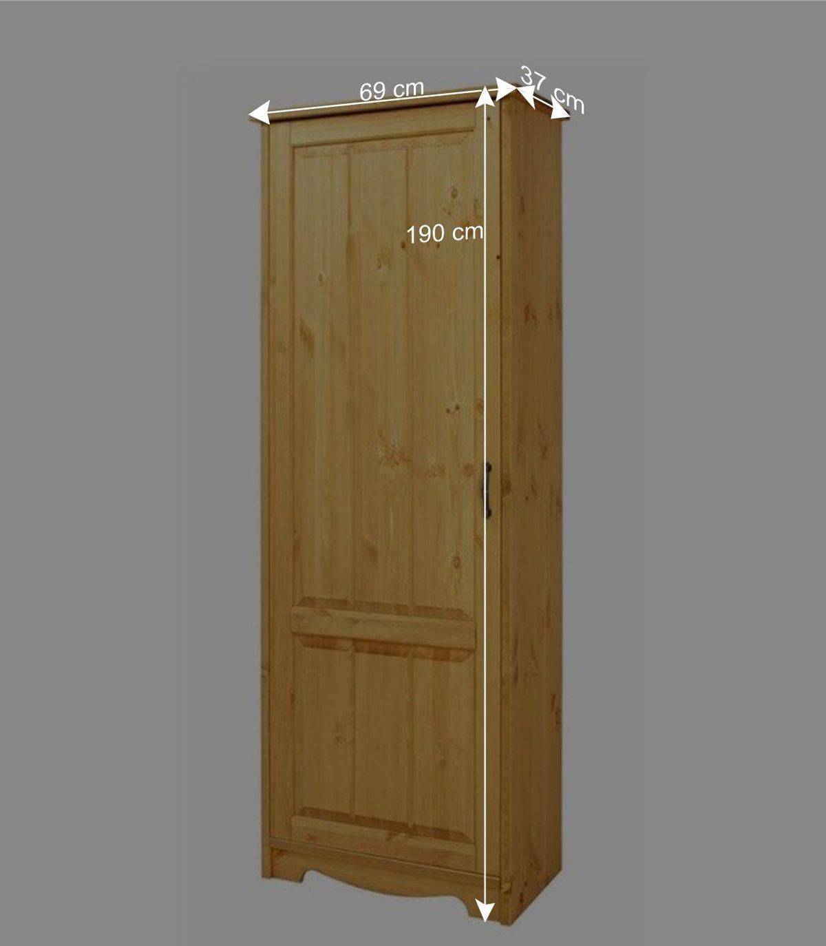 69x188x37 Flurschrank in Kiefer Natur - Vanpos