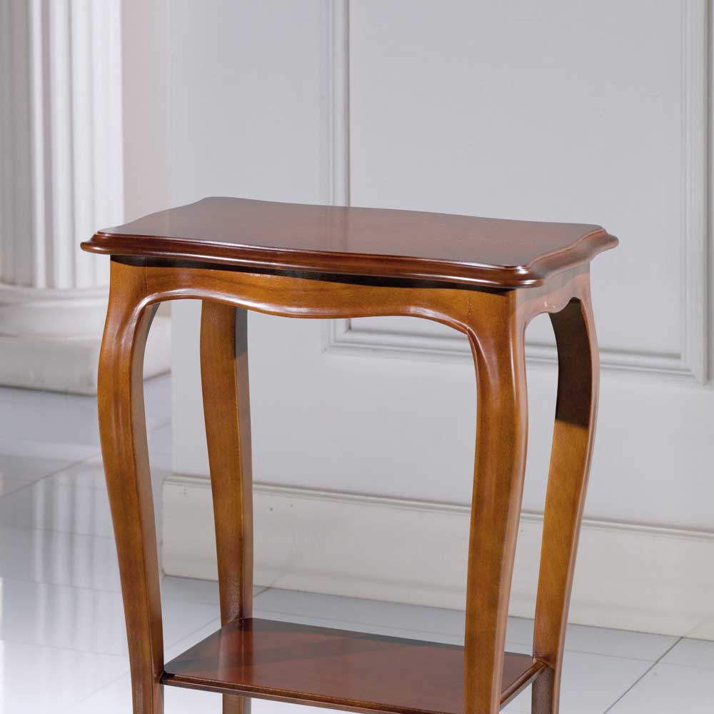 Nussbaumfarbener Beistelltisch Luvretto im Design Italienisch