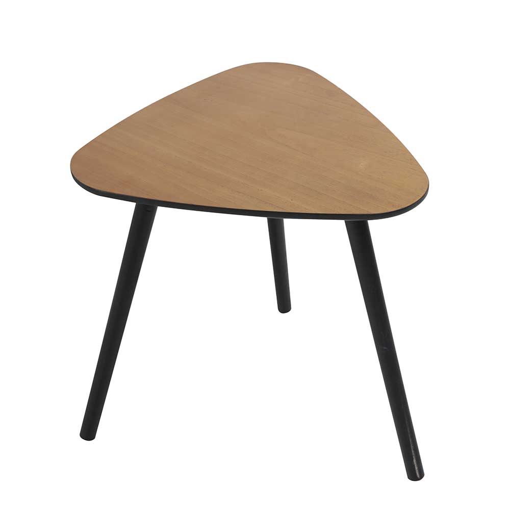 Mid Century Beistelltisch mit dreieckiger Tischplatte - Beaching