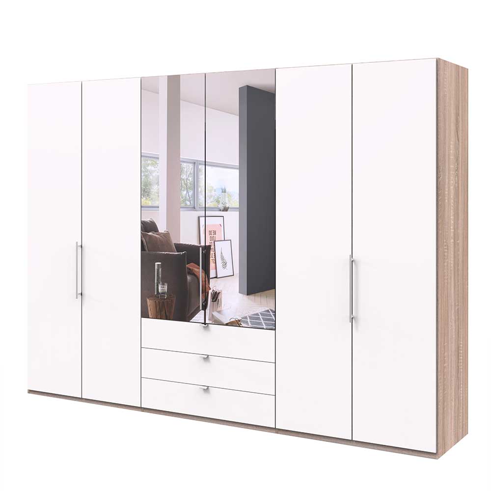 3m Topp Kleiderschrank 3-türig mit Spiegel - Vaclyn