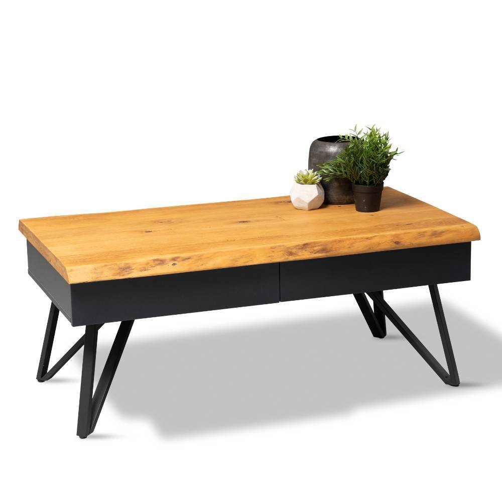 Couchtisch aus Wildeiche Massivholz - Fiolpedo