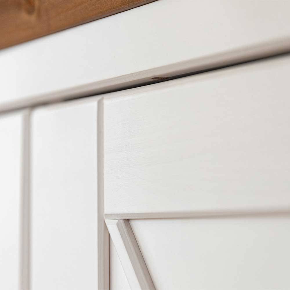 Landhaus Sideboard aus Kiefer zweifarbig - Zalya