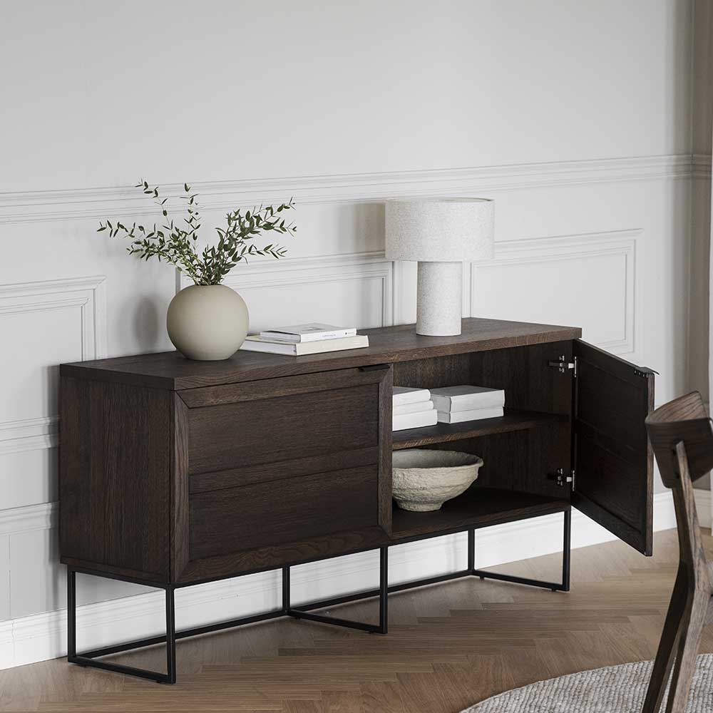 2-türiges Sideboard in Eiche Braun - Ekorena