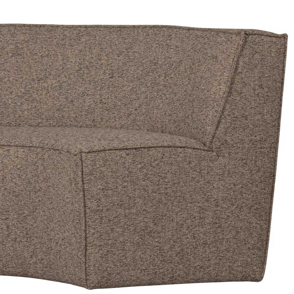 Halbrundes Esstischsofa in Dunkelbraun - Sentiagamo