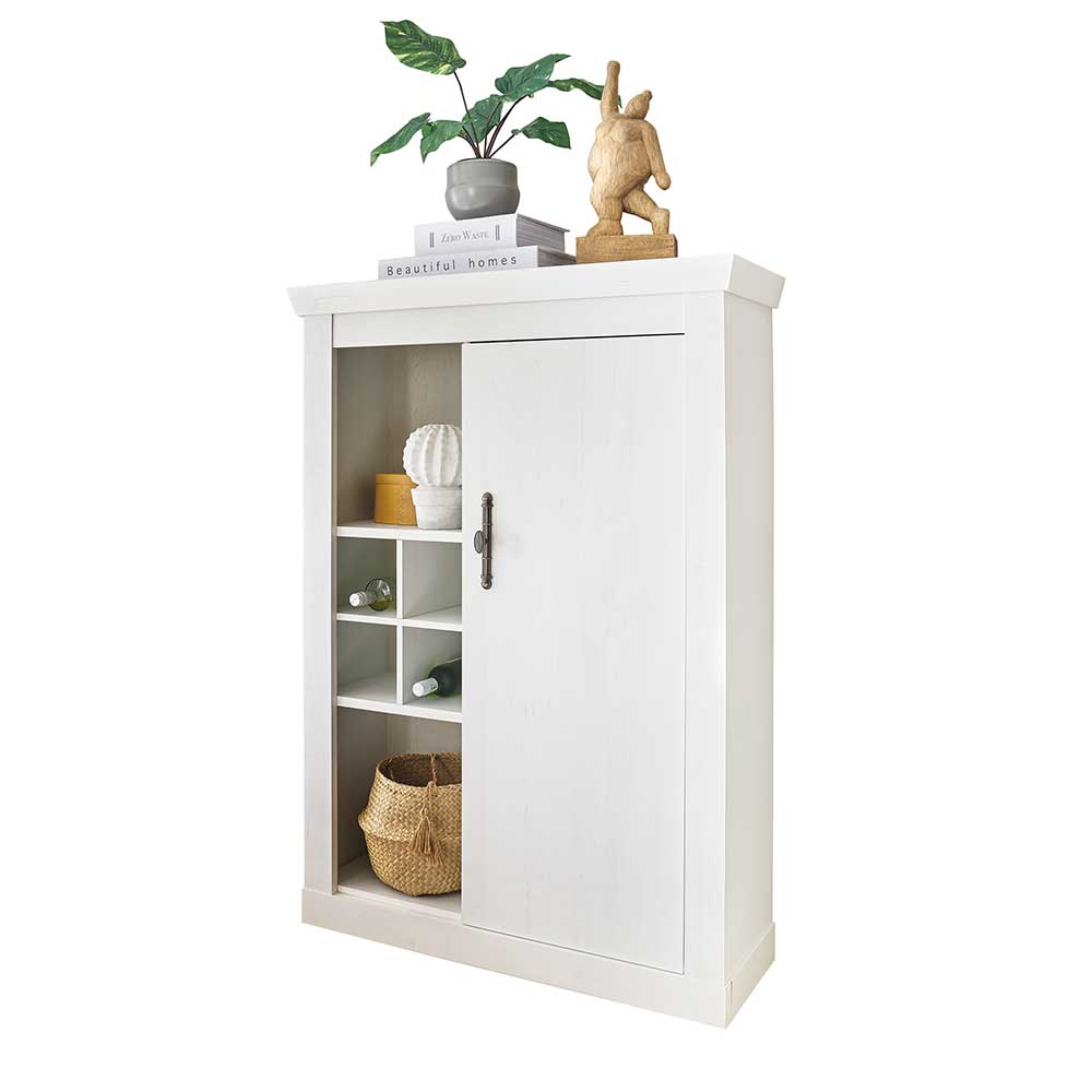 Highboard in weißer Holzoptik Pinie - Liancos