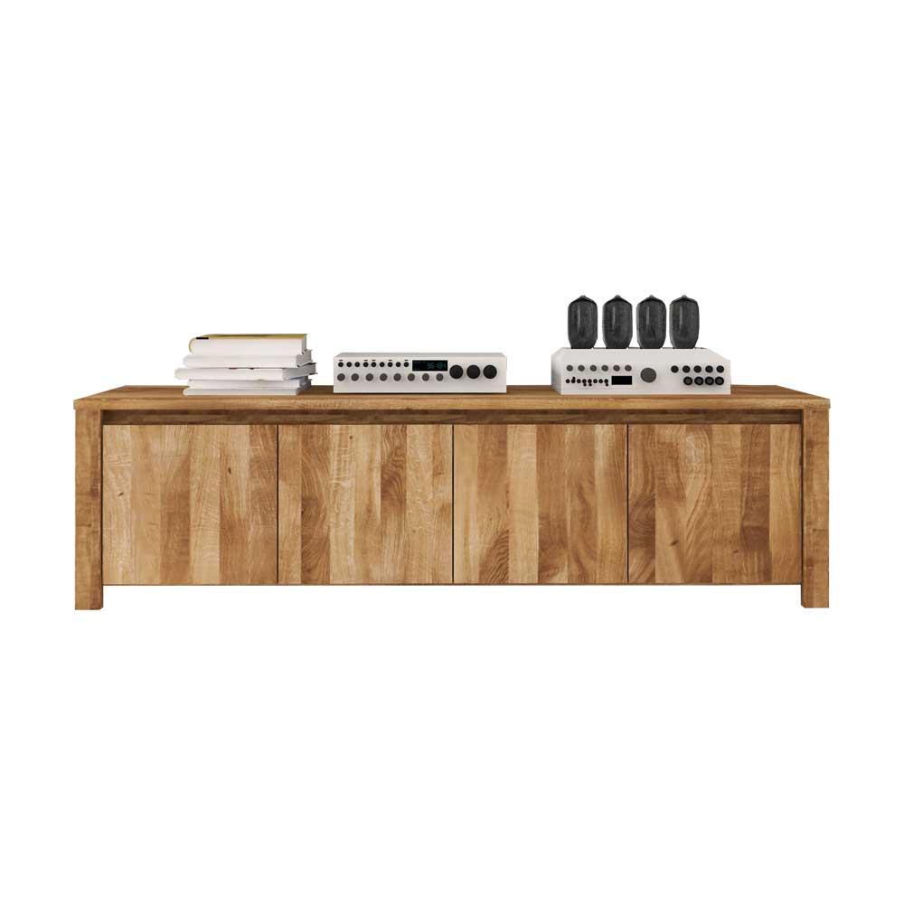 TV Sideboard Nadalia aus Wildeiche Massivholz