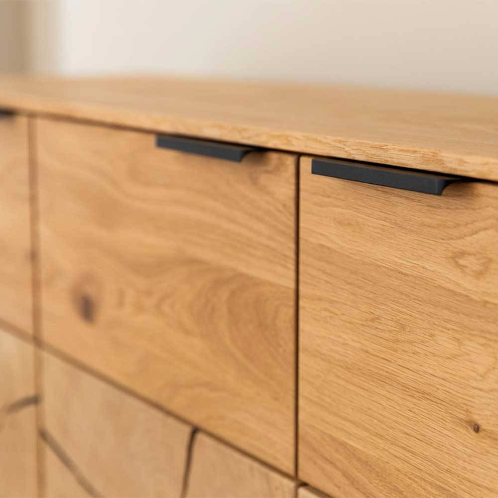 Eichenholz Sideboard mit Hirnholz Applikation - Deruta