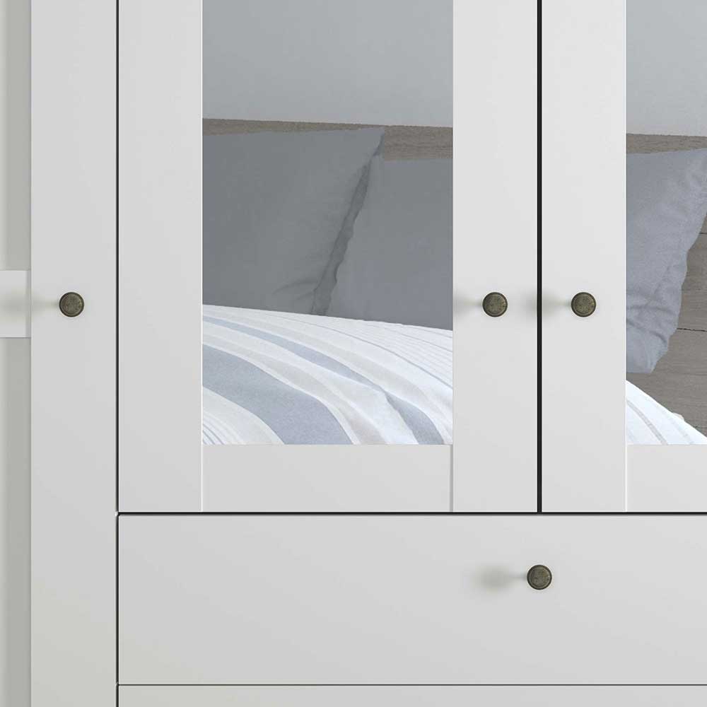 2m Kleiderschrank 4-türig & 3 Schubladen - Flinn