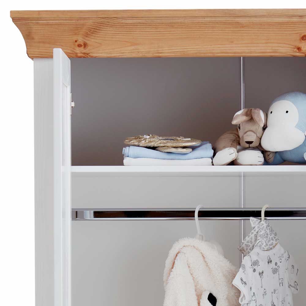 108x203x63 Kinder Kleiderschrank zweifarbig - Sibiuta