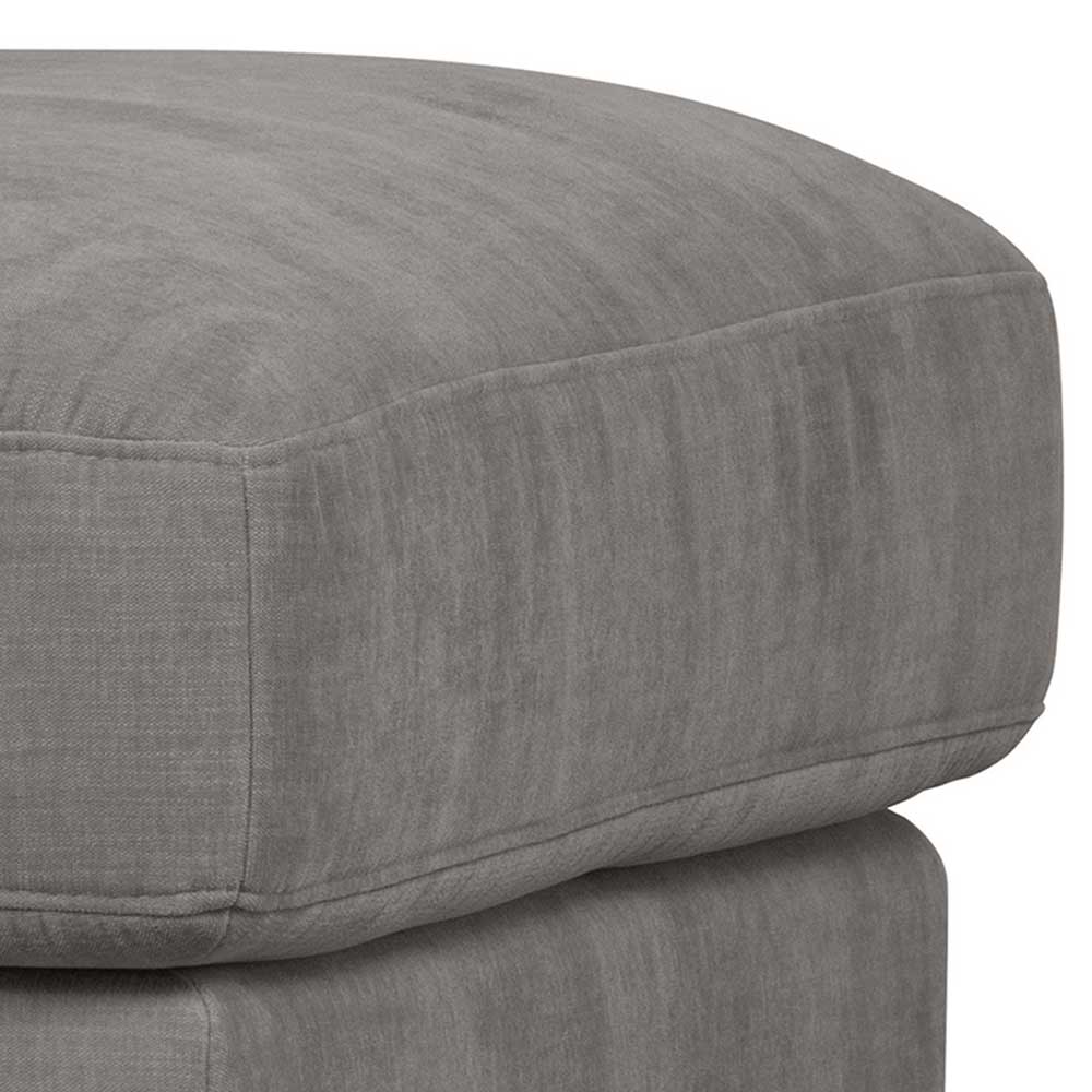 98x44x90 Gepolsterter Hocker in Grau - Luosa
