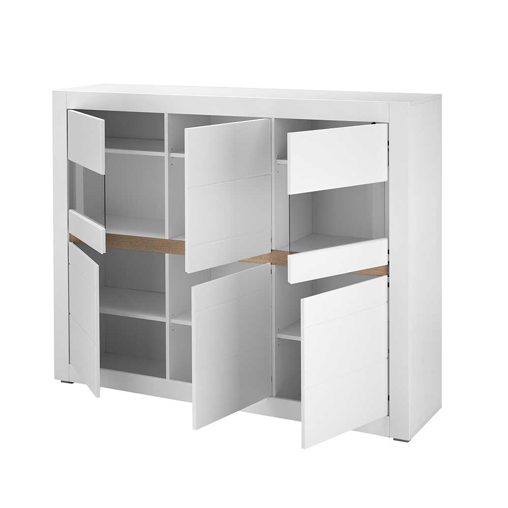 Wohnzimmerschrank mit Glaseinsätzen - Ilana