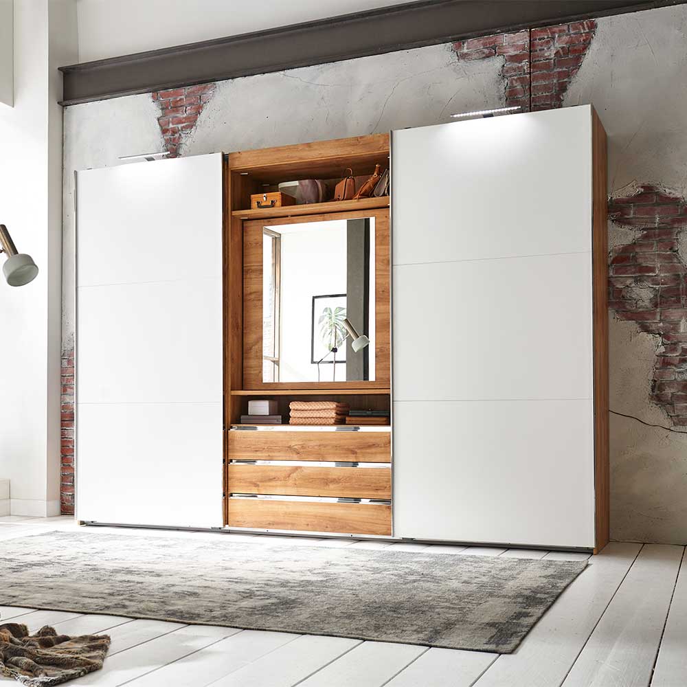 Zweifarbiger Schlafzimmerschrank extravagant - Stufania