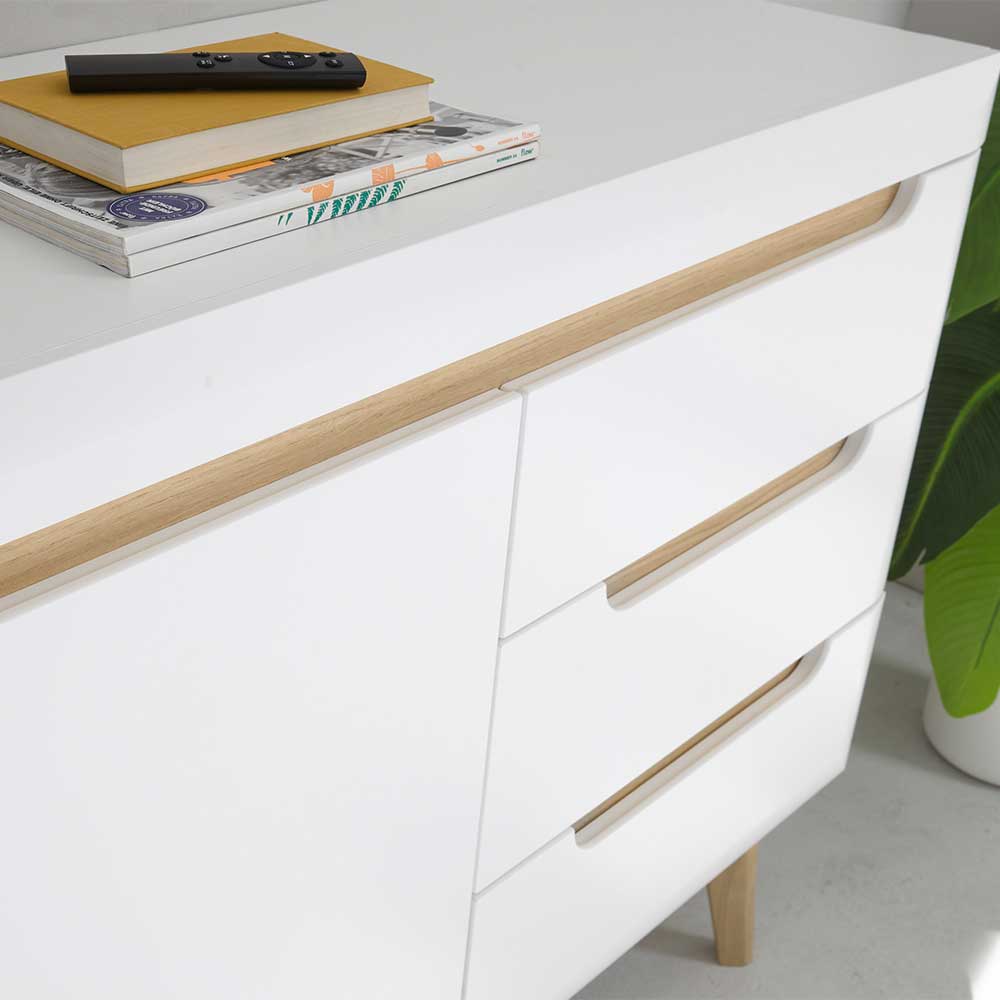 Skandi Kombi-Kommode 107 cm breit - Ginko