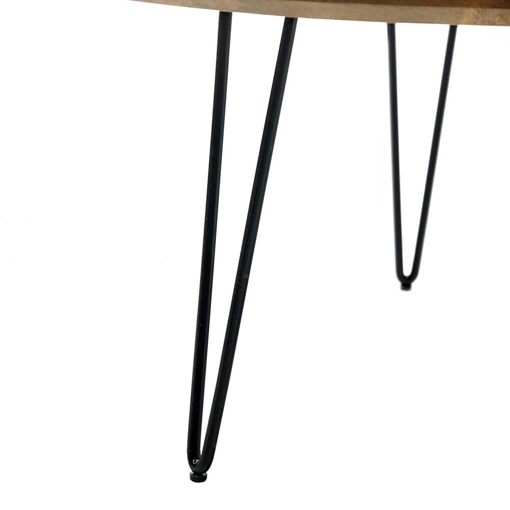 Runder Couchtisch mit Druck Weltkarte - Belvessa
