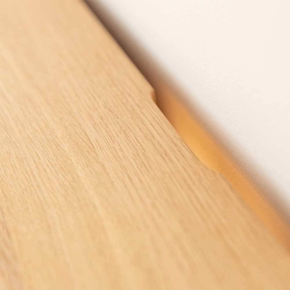 Design TV-Lowboard aus Eiche mit Glas - Masicuri