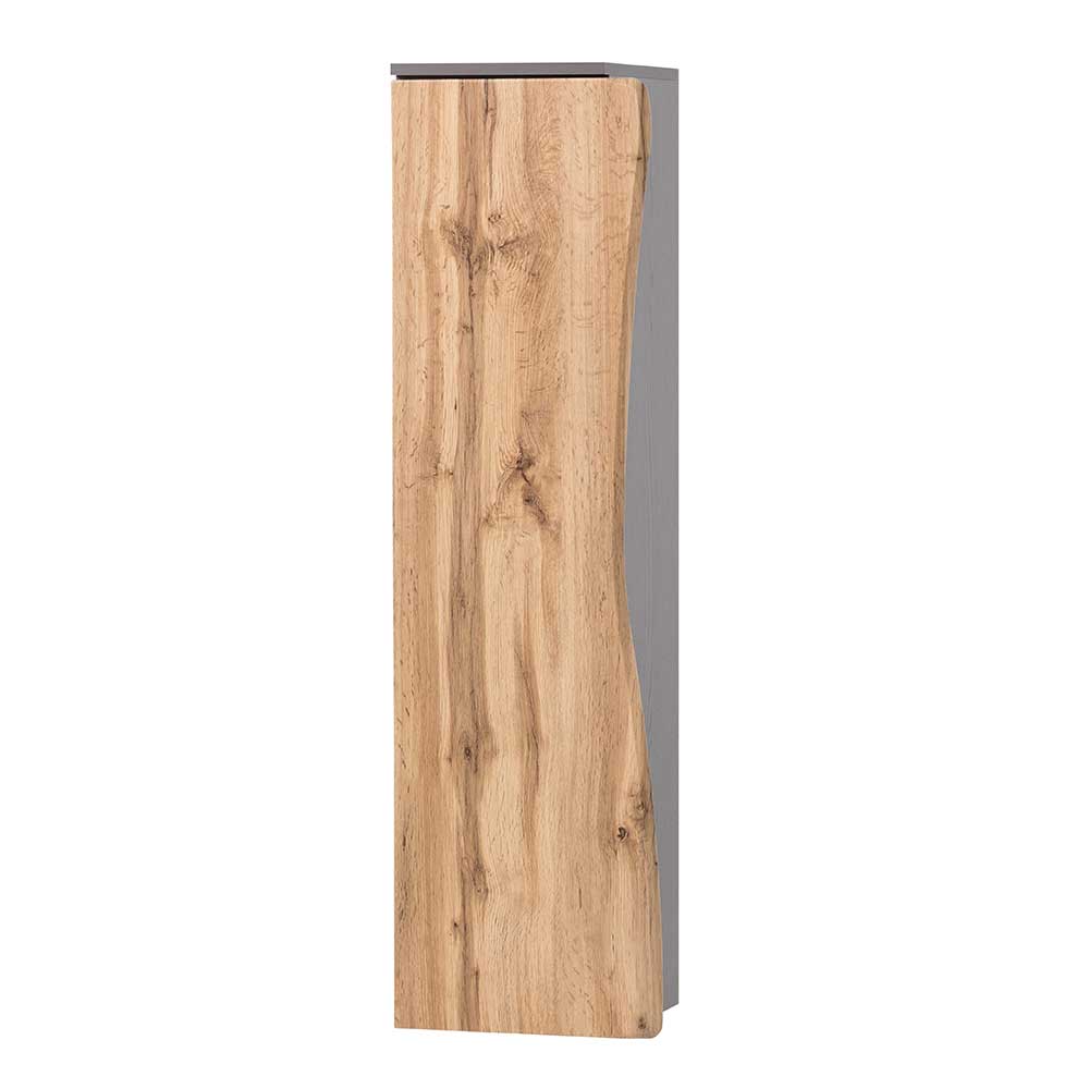 38x135x35 Badezimmerschrank mit Tür Baumkante - Breznia