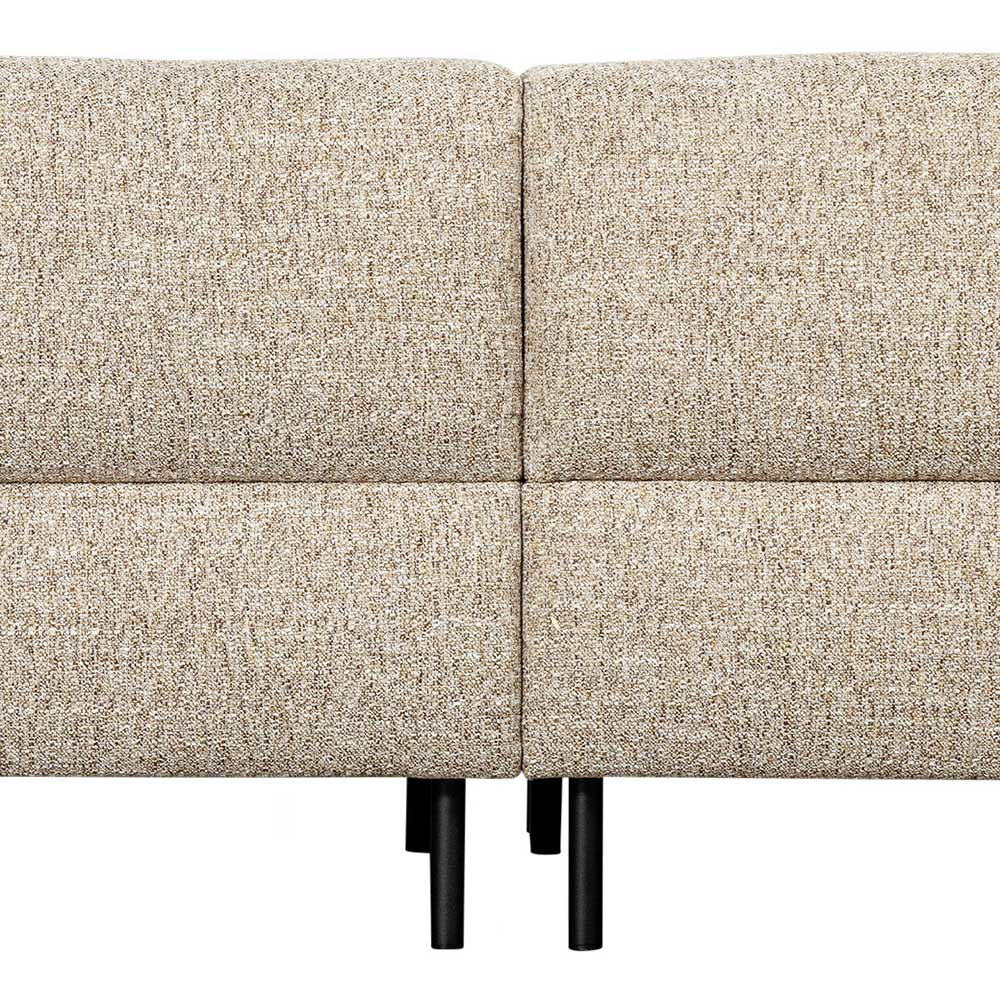 Strukturstoff Sofaecke in Beigegrau - Pantras