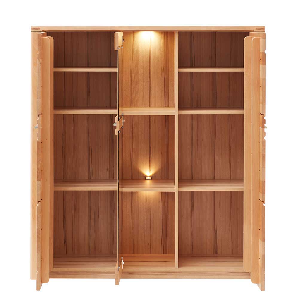 TV Board & Highboard & Hängeregal Set - Amyonta (dreiteilig)