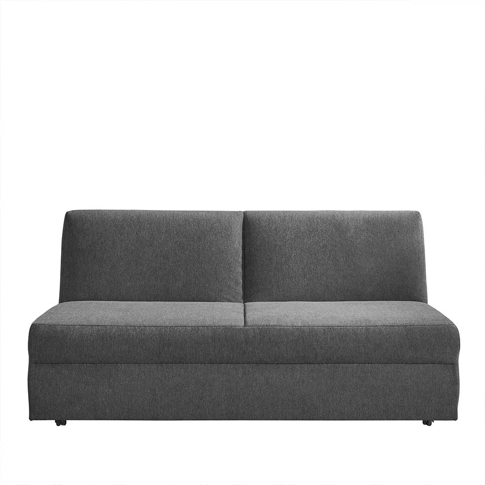 Ausziehsofa in Anthrazit Stoffbezug - Gilverny