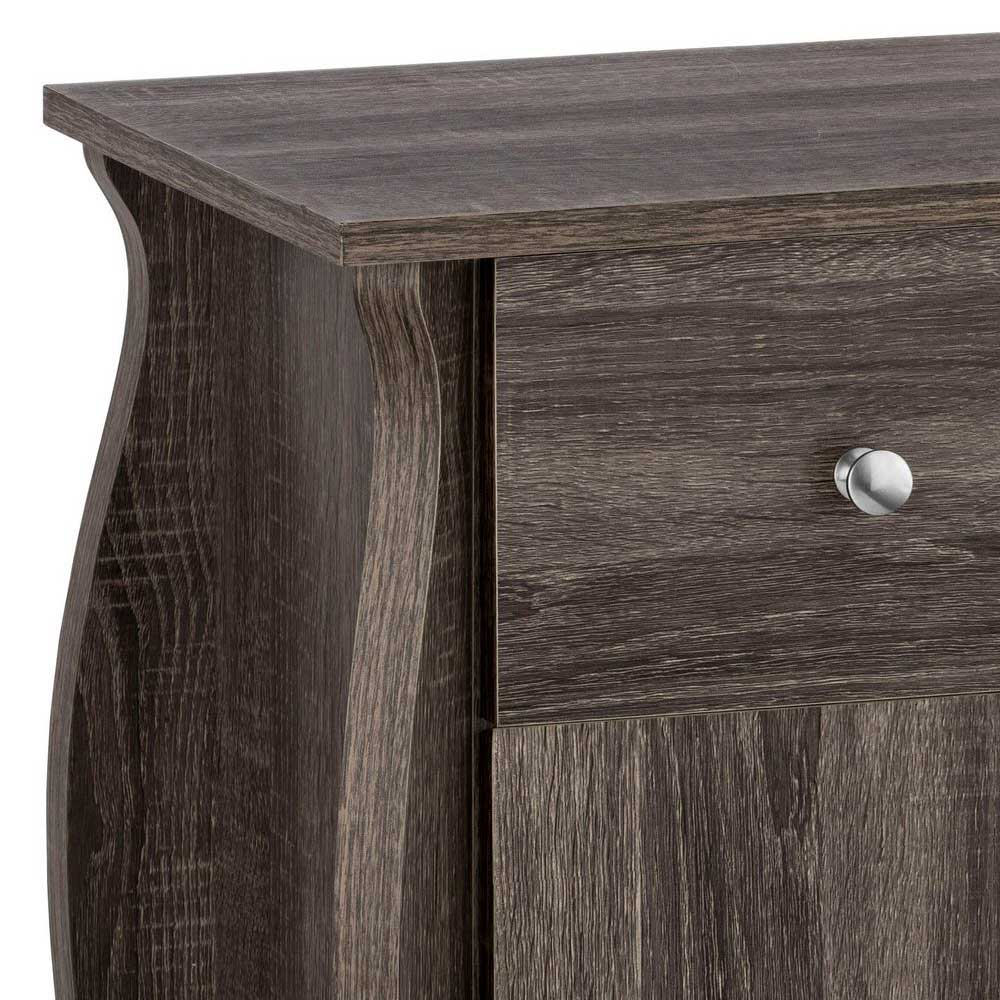38x80x35 Badschrank in Eiche Grau Dekor - Fionora