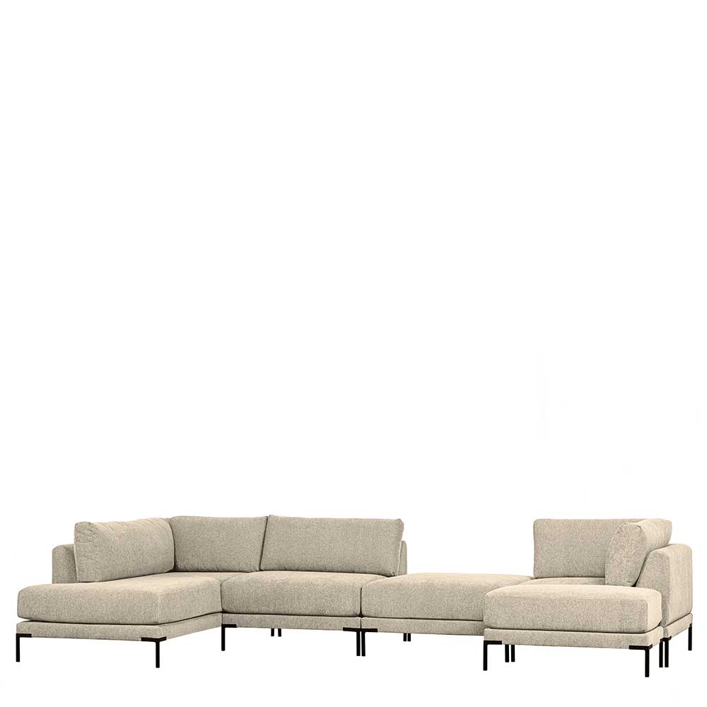 Sofamodul Lounge rechts in Beige - Guerrero