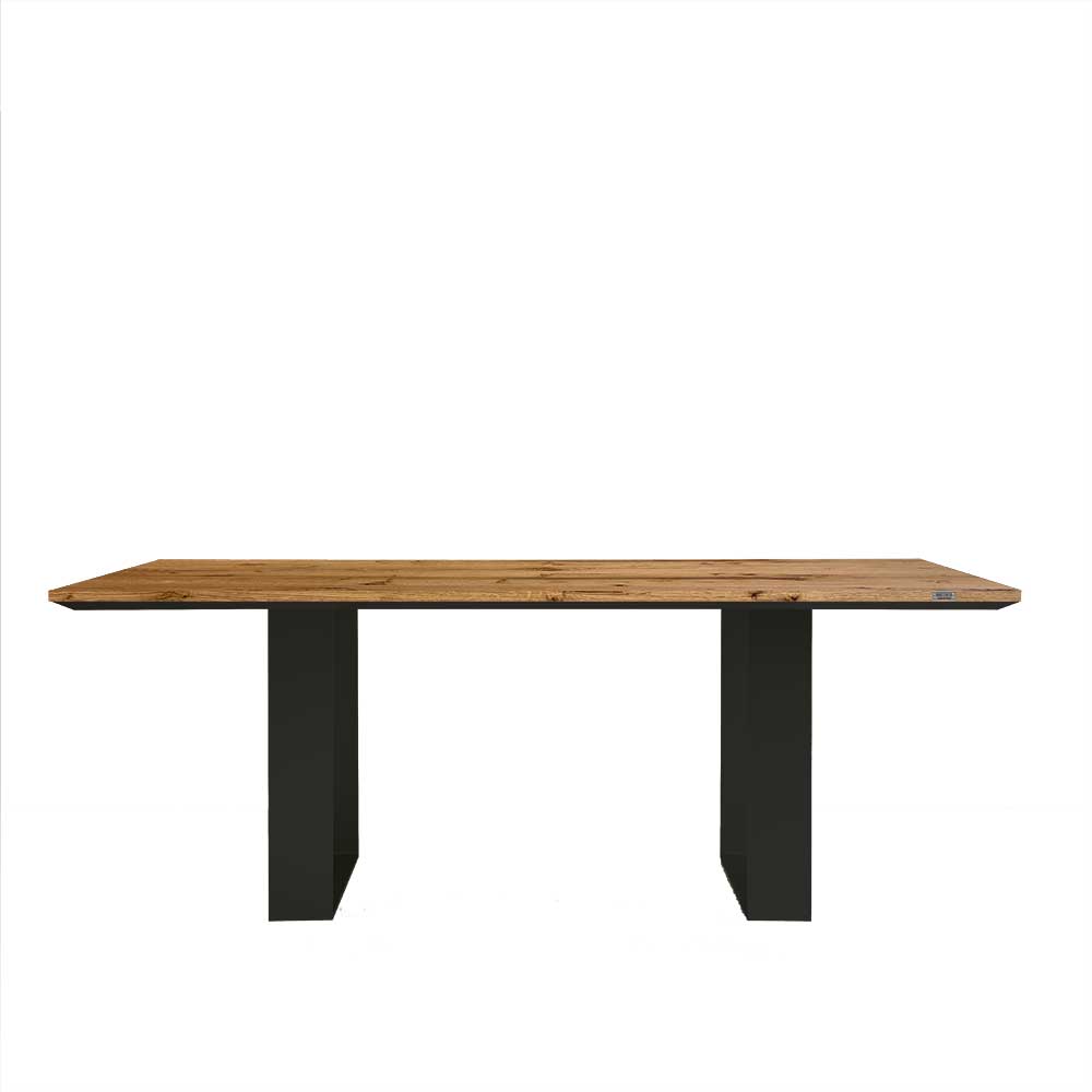 Design Essenstisch in Eiche & Schwarz - Medeos