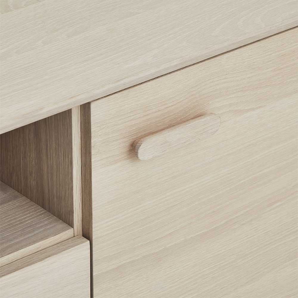 Skandi Sideboard in Eiche Weiß - Lametla