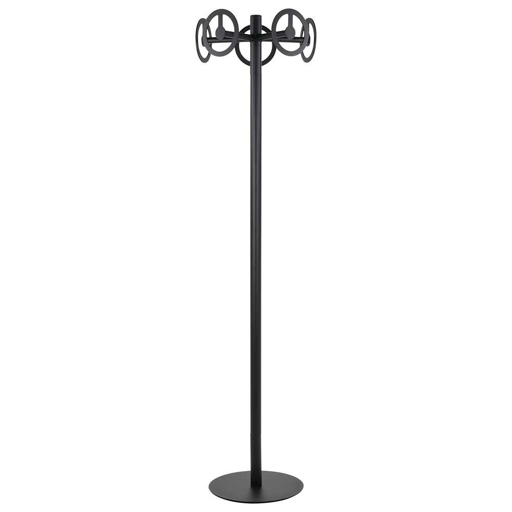 Runde Design Standgarderobe mit 5 Haken - Oladrios