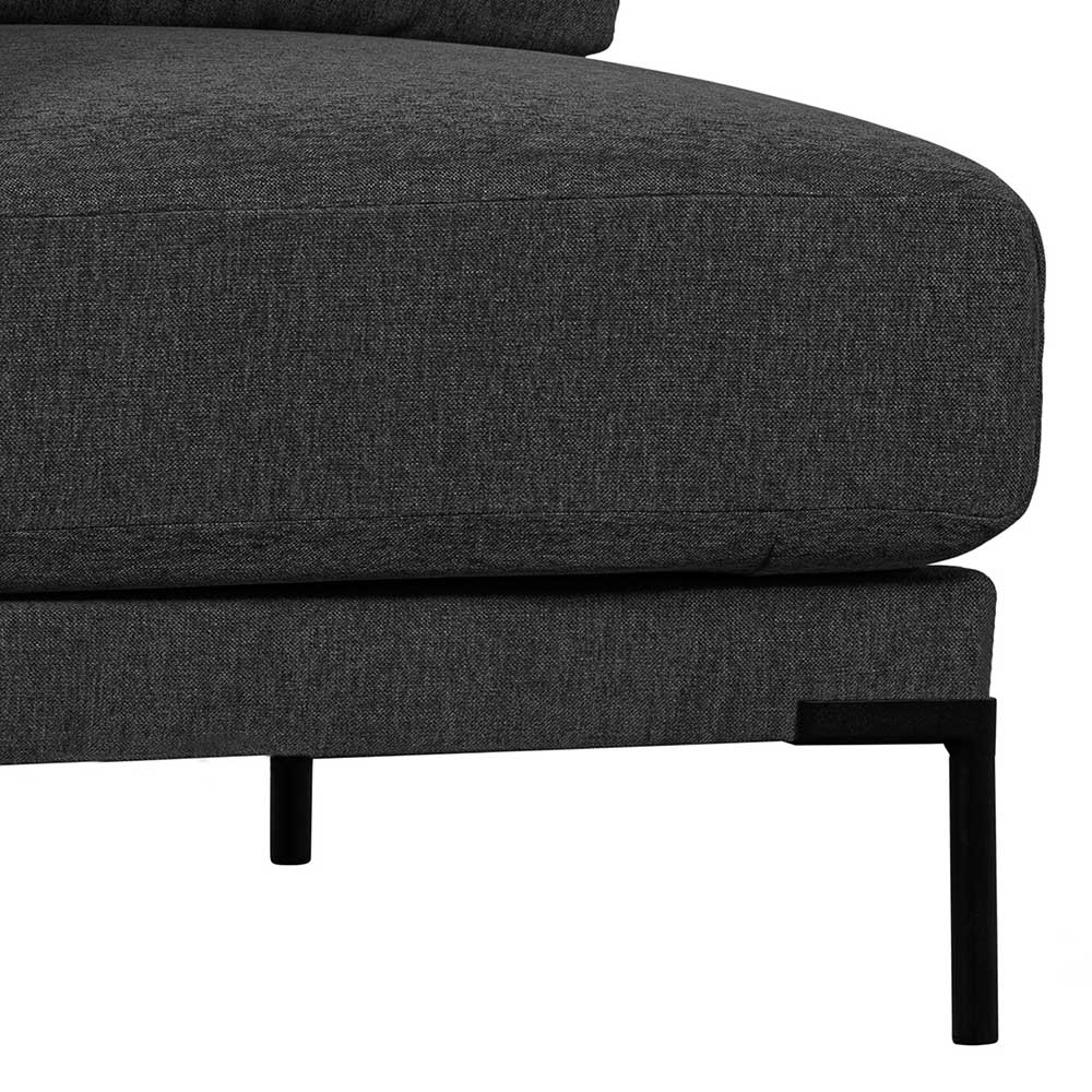 Dunkelgraues Eckelement Modulsofa - Marietta