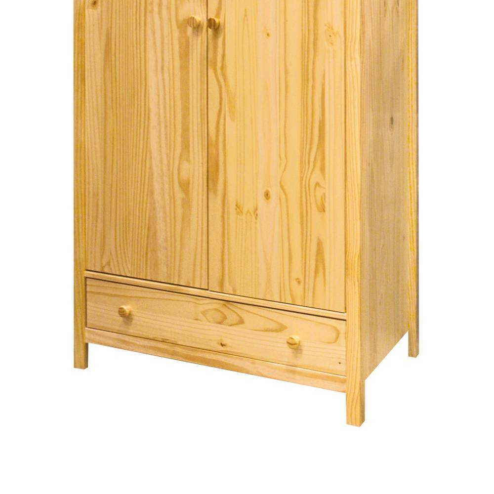 Kiefernholz Kleiderschrank in Natur - Ekorena