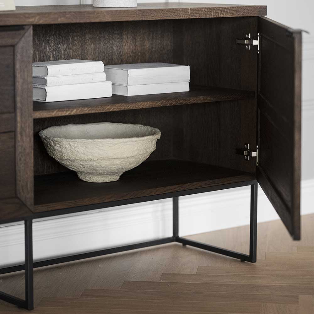 2-türiges Sideboard in Eiche Braun - Ekorena