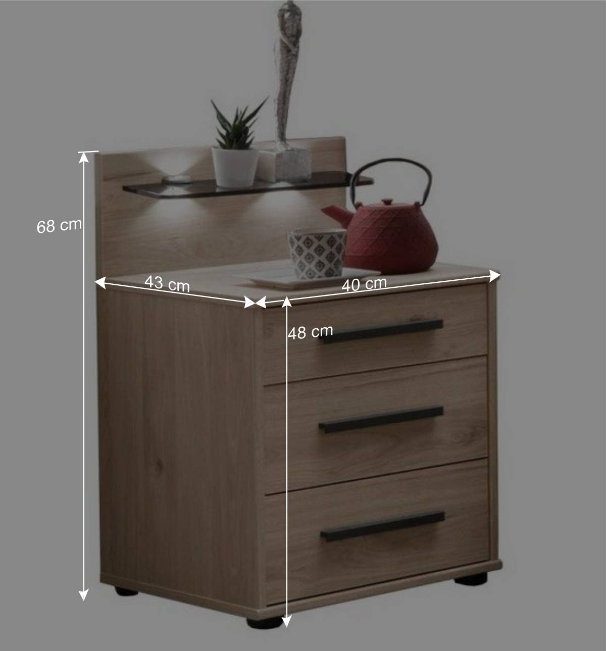 Set Loft Schlafzimmer Einrichtung - Licruva (vierteilig)