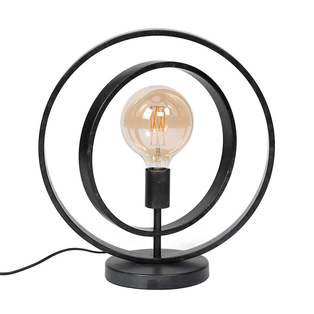 Kreis Design Tischlampe in Dunkelgrau - Canduss