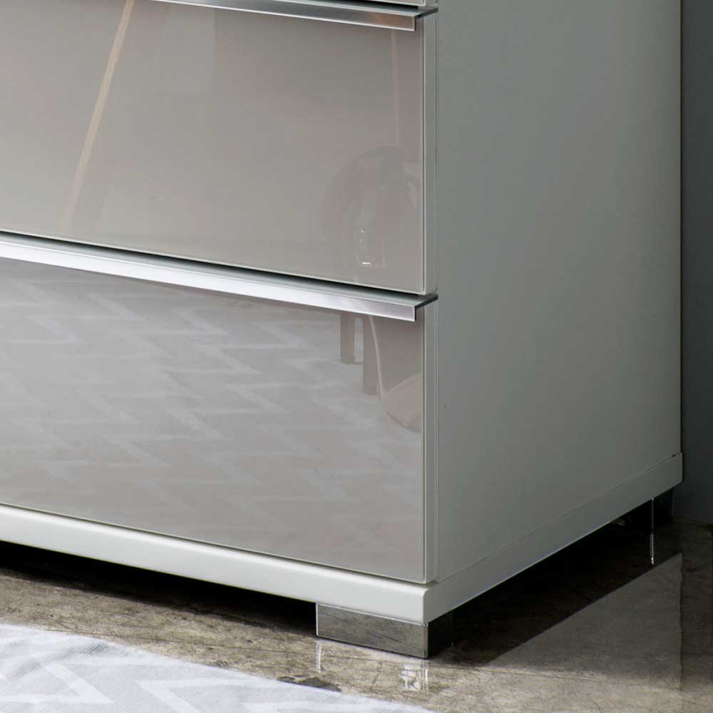 Moderne Schubladen-Kommode mit Glas Front - Nucina