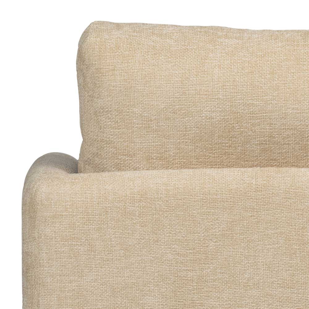 Wohnzimmer Drehsessel in Beige Chenille - Enzyla