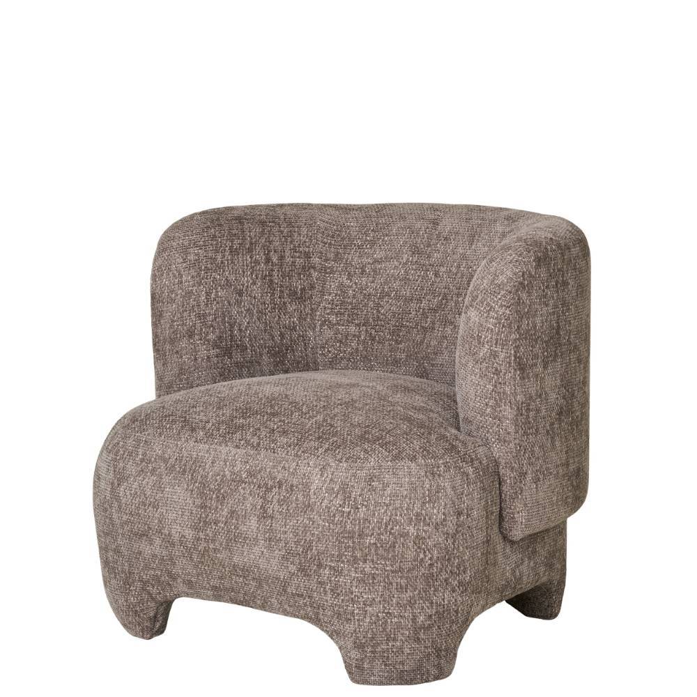Design Loungesessel in Hellbraun - Sebetino