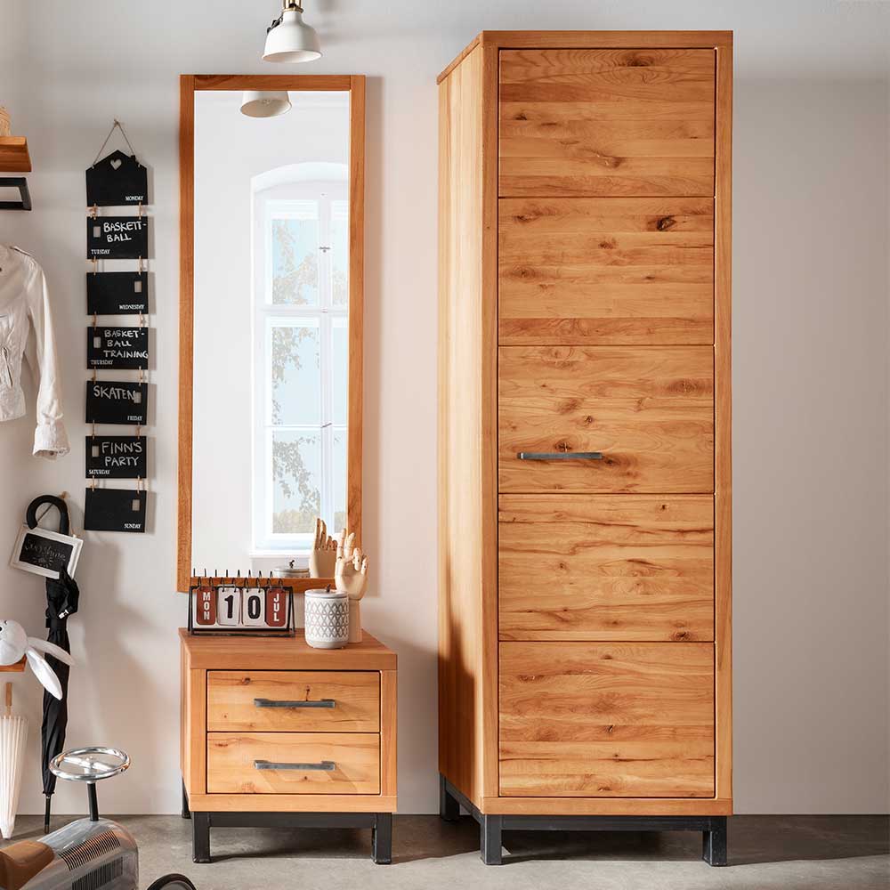 60x200x38 Garderobenschrank aus massiver Kernbuche - Dimphi